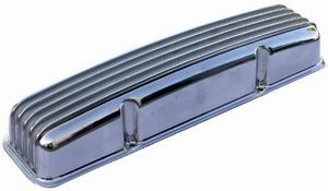 ROCKER COVERS CHEV SB ALLOY FINNED POLISHED