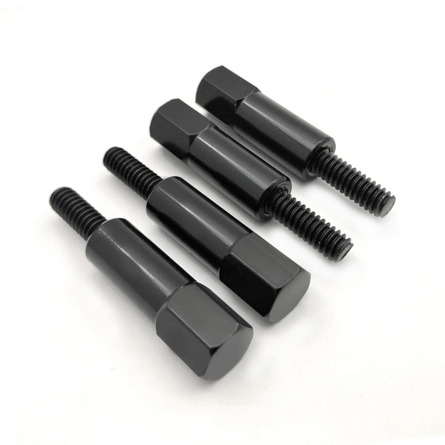 R/COVER HOLD DOWN BOLTS 1in STUD with HEX pkt4 BLK