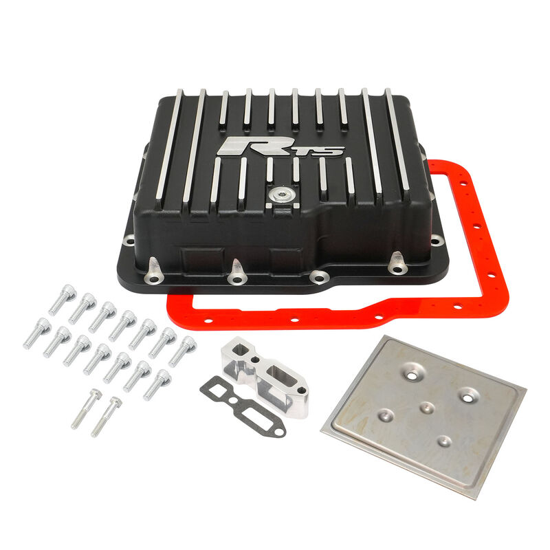 TRANS PAN POWERGLIDE ALLOY DEEP BLACK FINNED