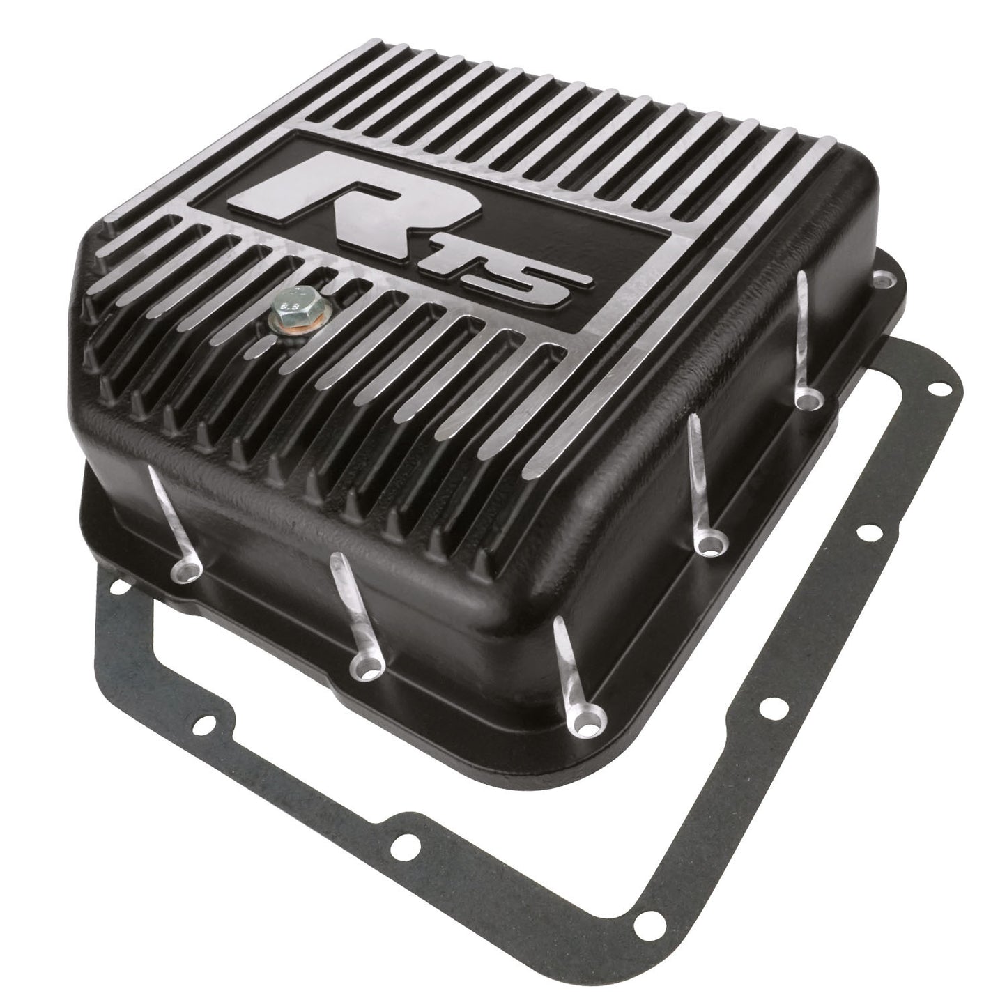 TRANS PAN TH350 ALLOY DEEP BLACK FINNED