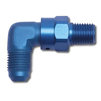 ADAPTER -6m to 1/4m npt 90deg Swivel