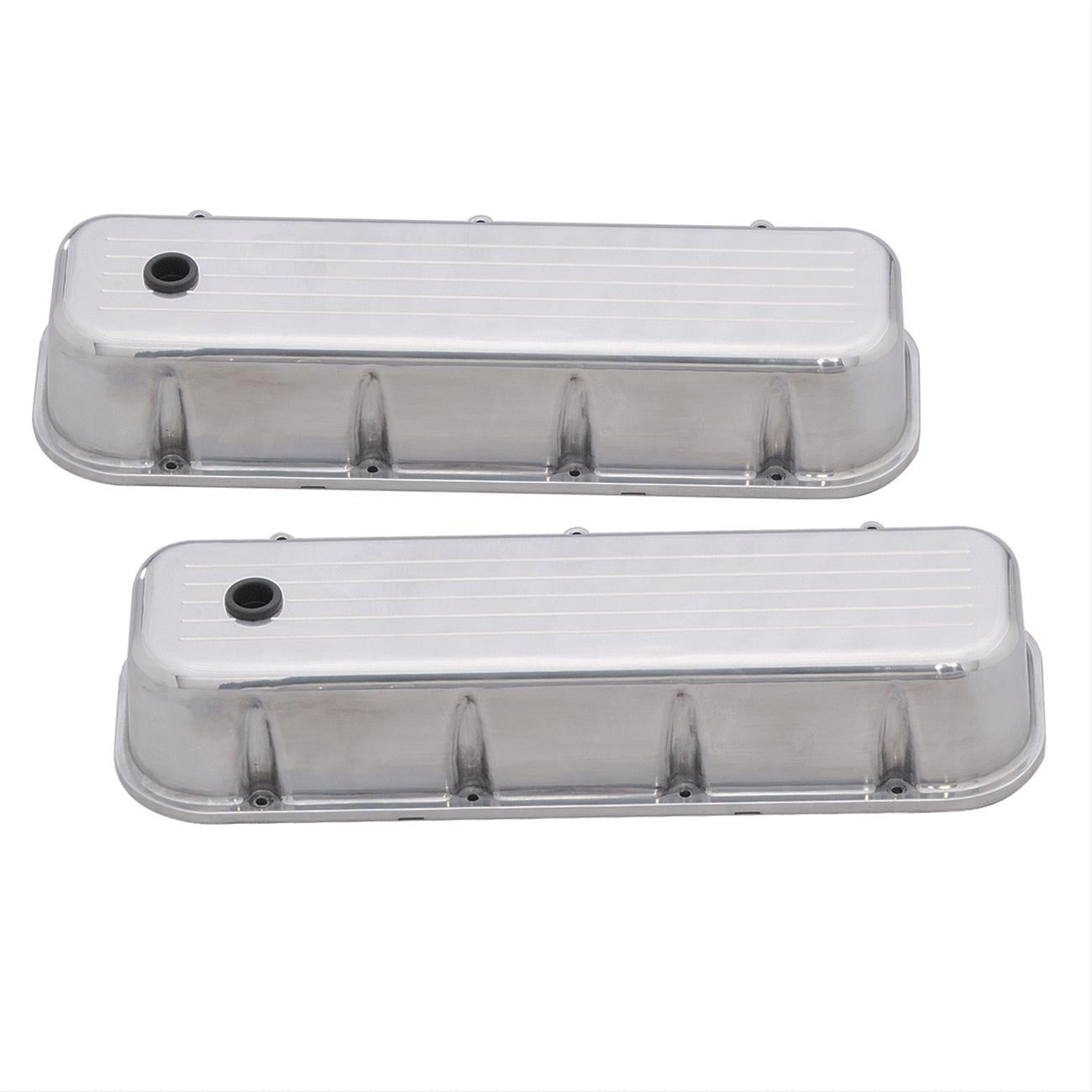 ROCKER COVERS CHEV BB ALLOY BALL MILLED LINES POL
