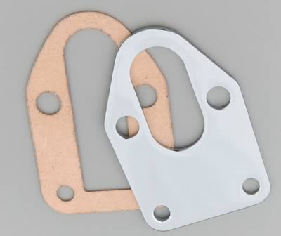 FUEL PUMP MOUNT PLATE CHEV SB CHROME