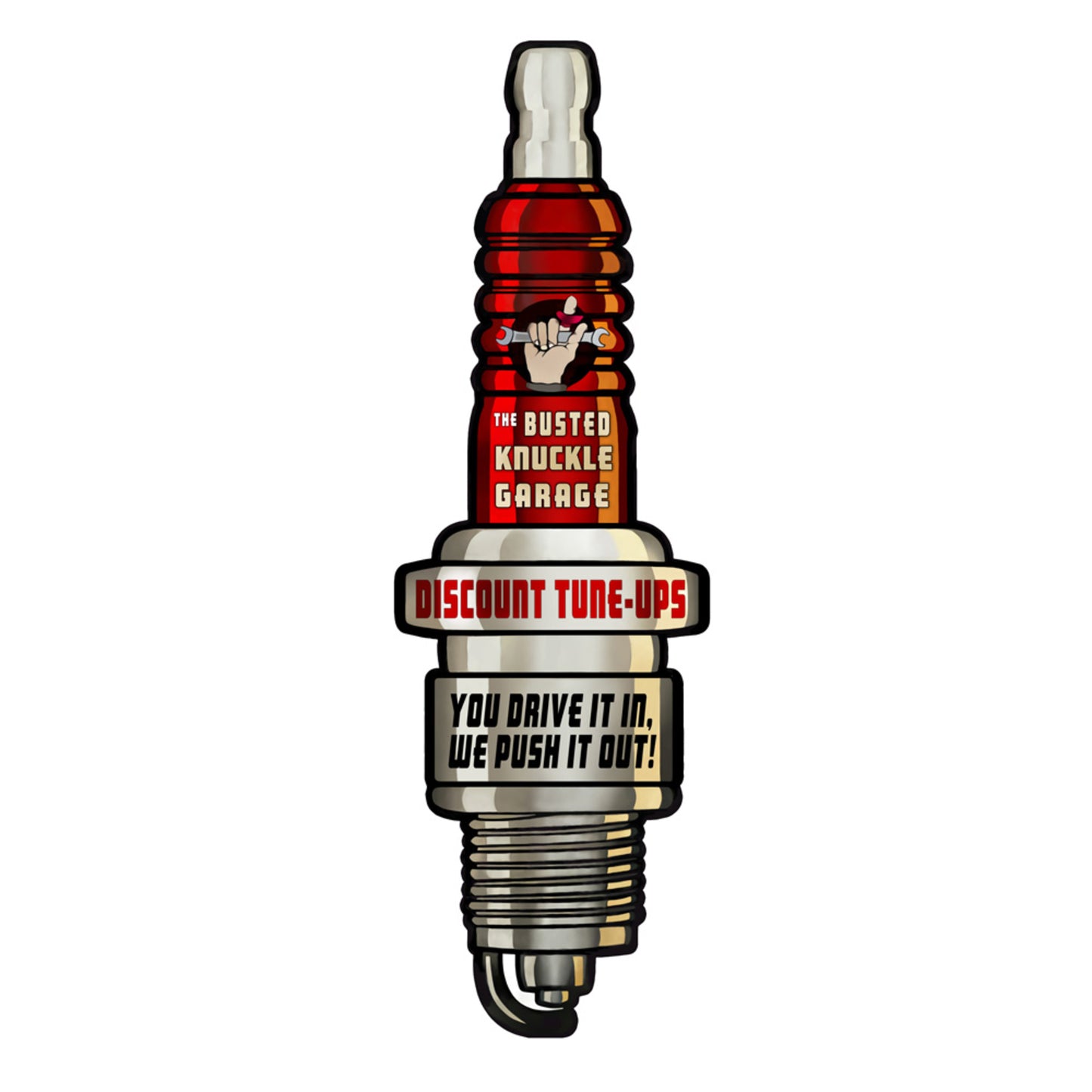 TIN SIGN SPARK PLUG