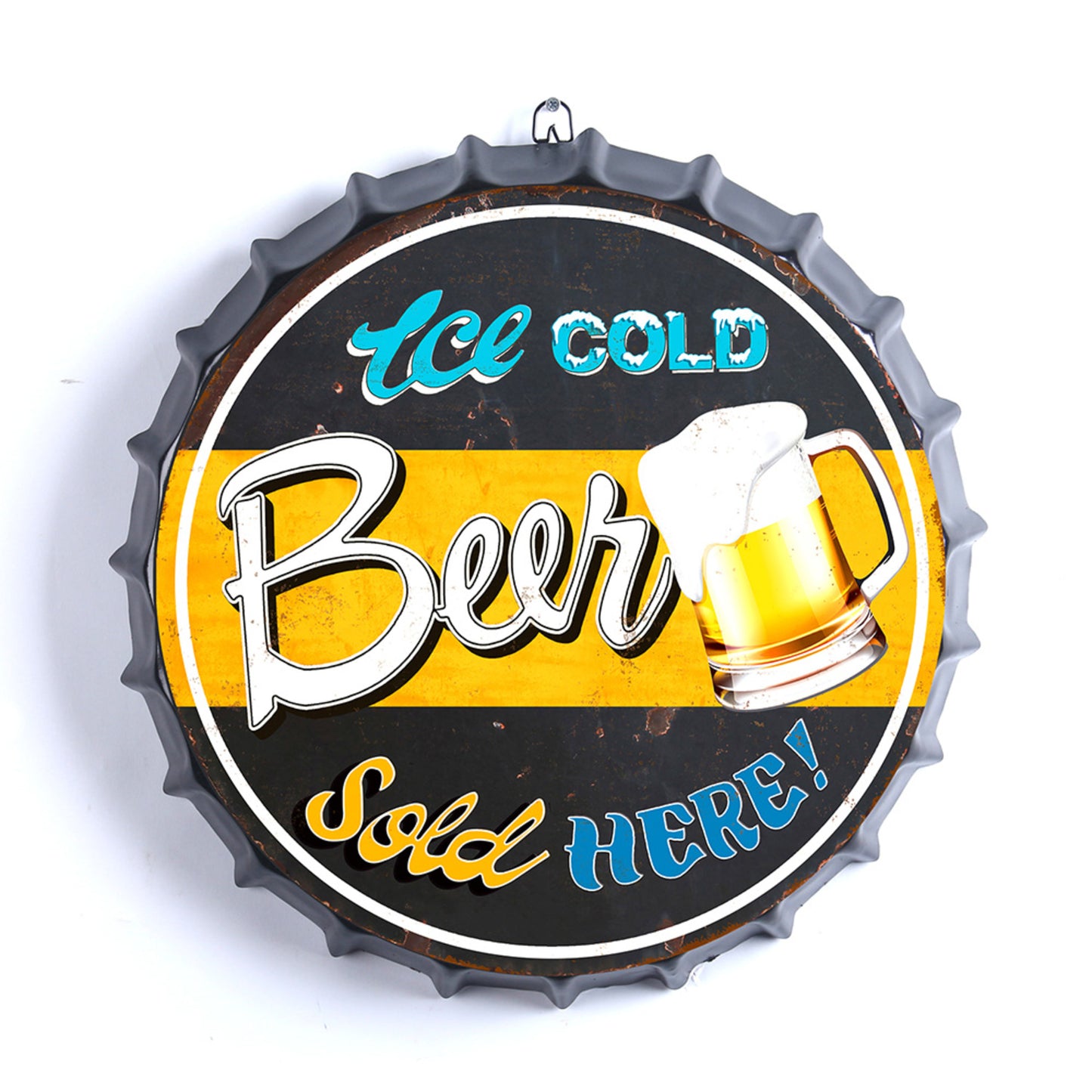 BOTTLE TOP ICE COLD BEER SOLD HERE