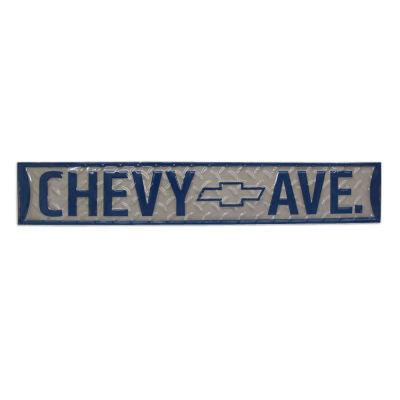 TIN SIGN CHEVY AVE (1inRT)