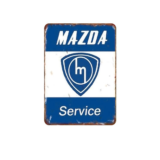TIN SIGN MAZDA SERVICE