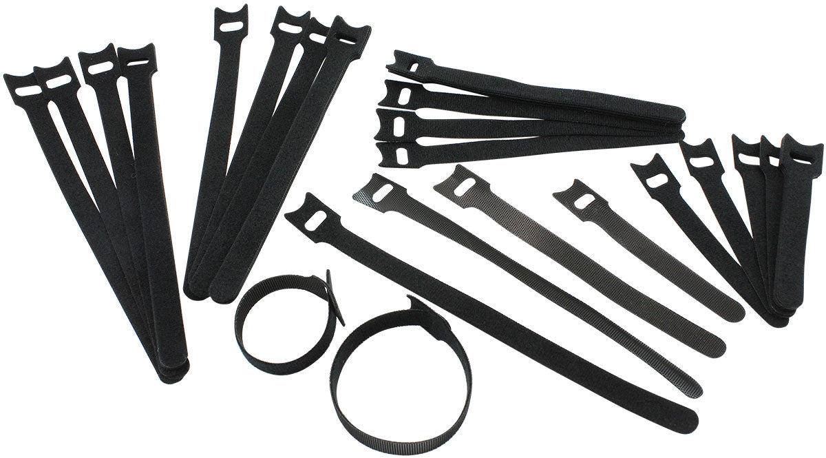 CABLE TIES VELCRO - 40 PACK ASSORTED