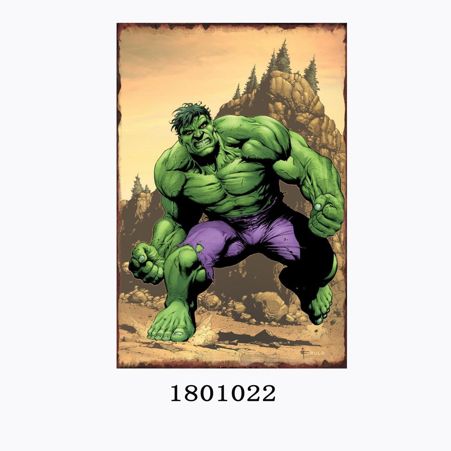 TIN SIGN HULK