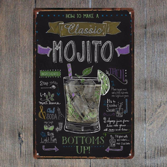 TIN SIGN MOJITO HOW TO MAKE A CLASSIC