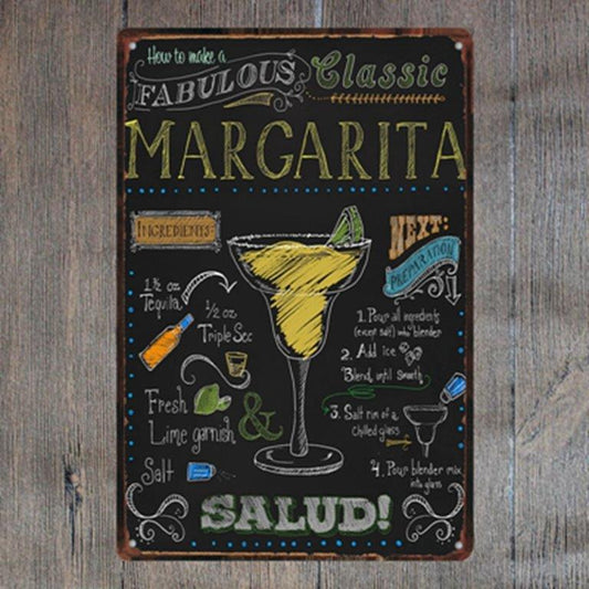 TIN SIGN MARGARITA HOW TO MAKE A FABULOUS CLASSIC