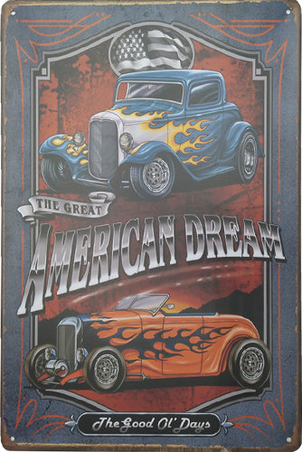TIN SIGN THE GREAT AMERICAN DREAM