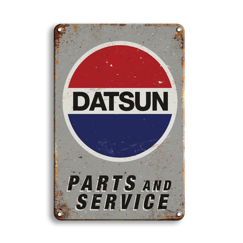 TIN SIGN DATSUN PARTS AND SERVICE