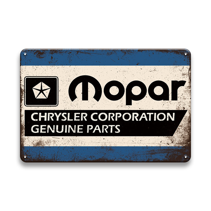 TIN SIGN MOPAR GENUINE PARTS