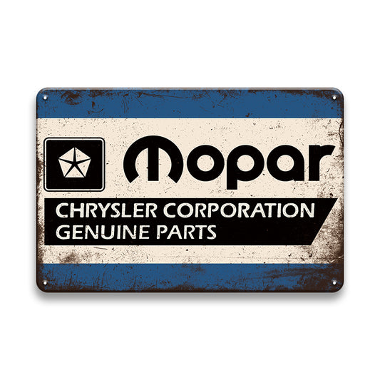 TIN SIGN MOPAR GENUINE PARTS