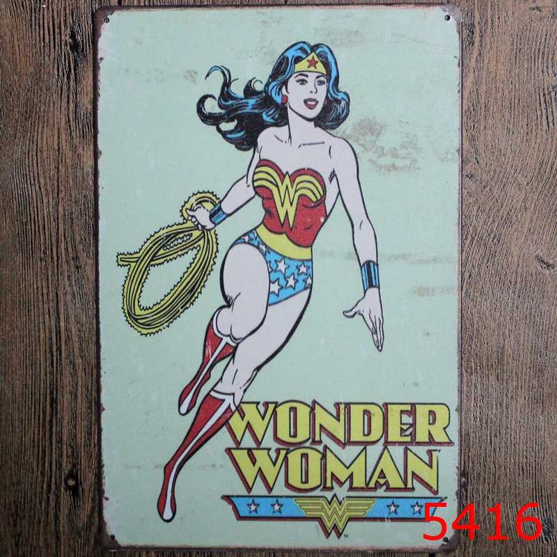 TIN SIGN WONDER WOMAN
