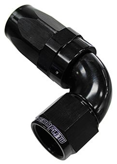 HOSE END -8 90deg FULL FLOW BLK