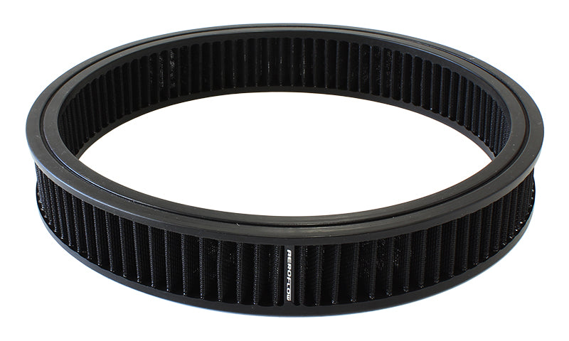 AIR FILTER 14in x 2-1/4in K&N type BLACK AEROFLOW