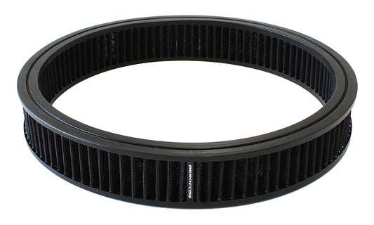 AIR FILTER 14in x 2-1/4in K&N type BLACK AEROFLOW