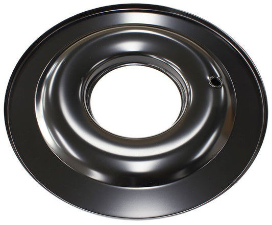 AIR CLEANER BASE 14in STEEL FLAT BASE BLACK