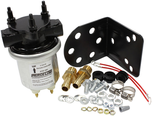 FUEL PUMP ELECTRIC 100gph 6-8psi SILVER COMPACT
