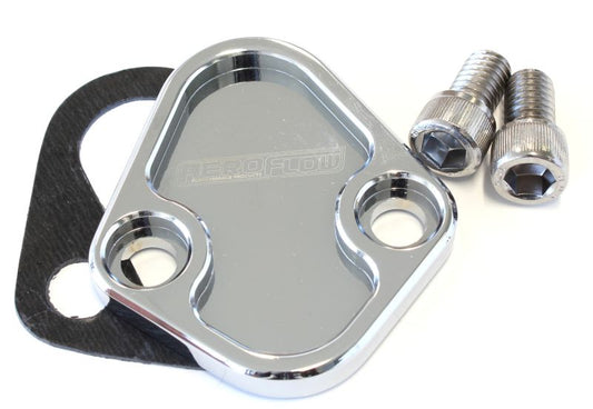 FUEL PUMP BLOCK OFF CHEV BB FORD 289-351w CHRY