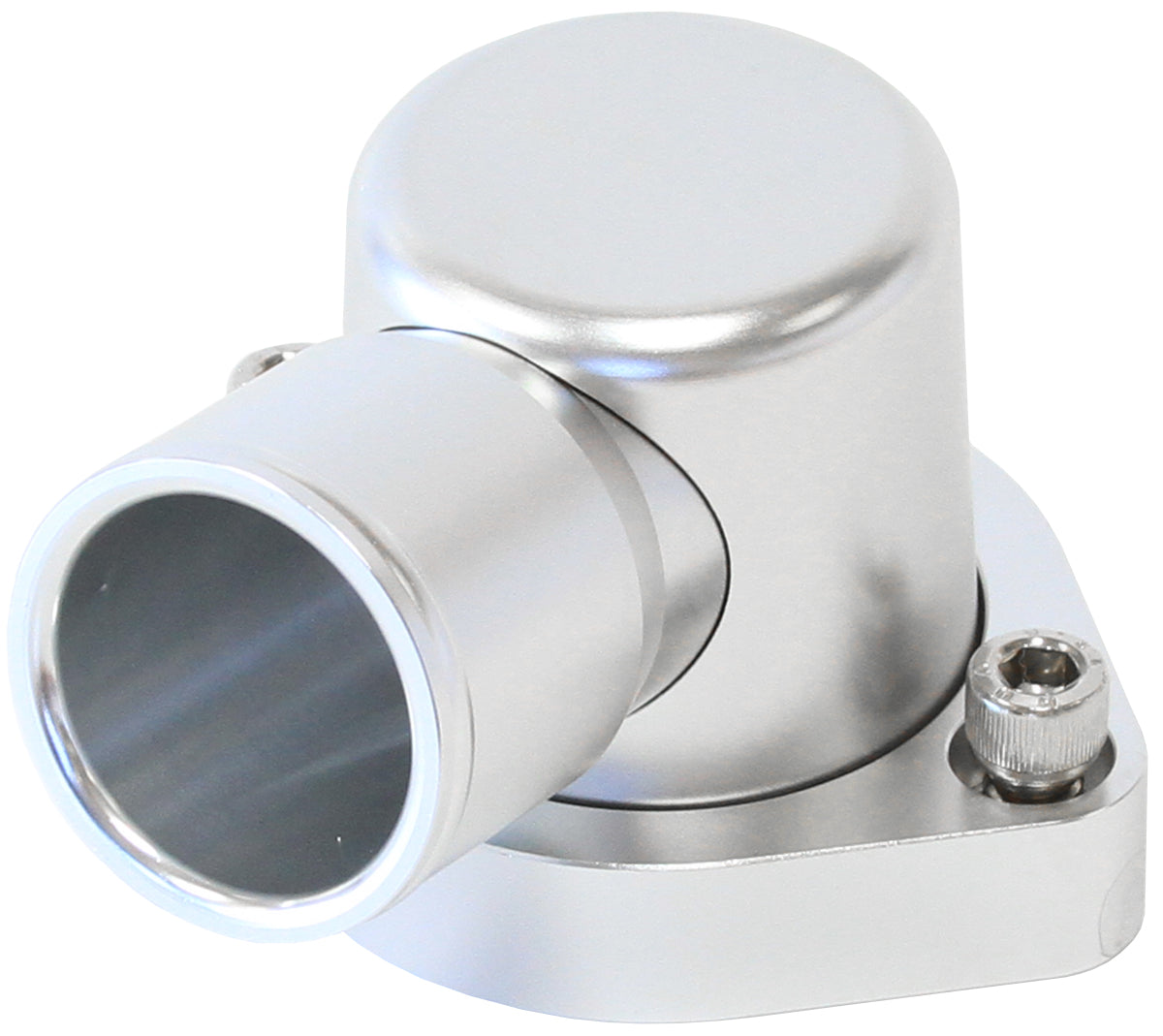 WATER NECK FORD 302-351c 90deg SWIVEL BILLET SILVE