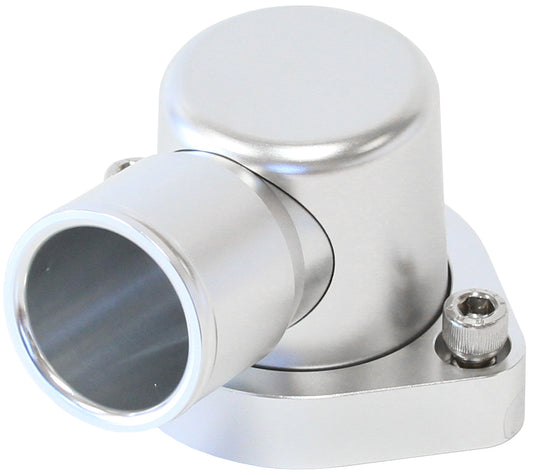 WATER NECK FORD 302-351c 90deg SWIVEL BILLET SILVE