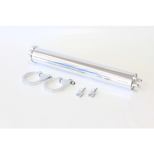OVERFLOW BOTTLE 13in x 2in ALLOY with CLAMPS -6