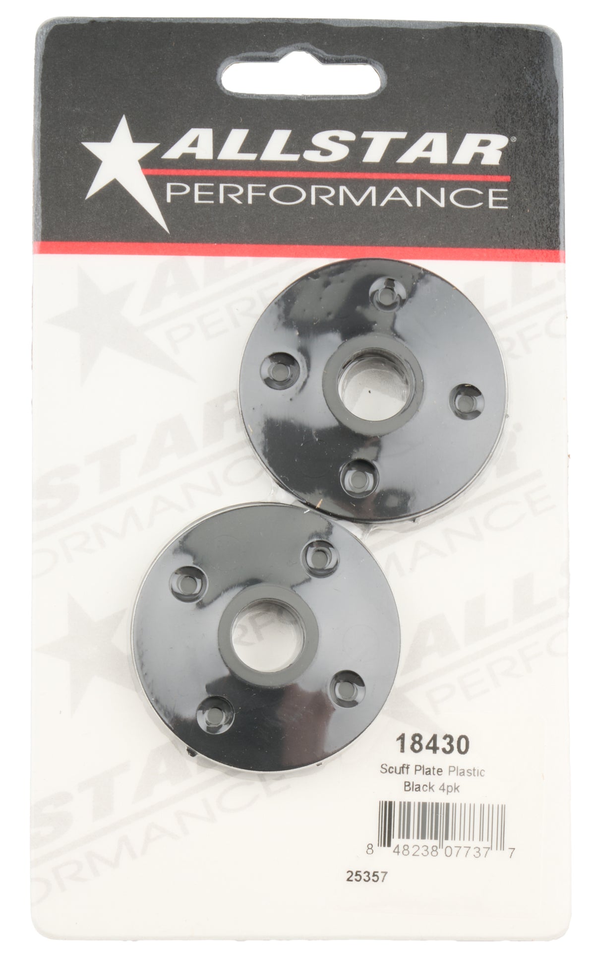 BONNET PIN SCUFF PLATES for 1/2in pinBLACK PLASTIC