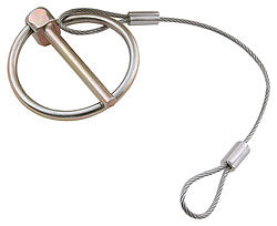 BONNET PIN CLIPS 3/16 with 6in LANYARD each