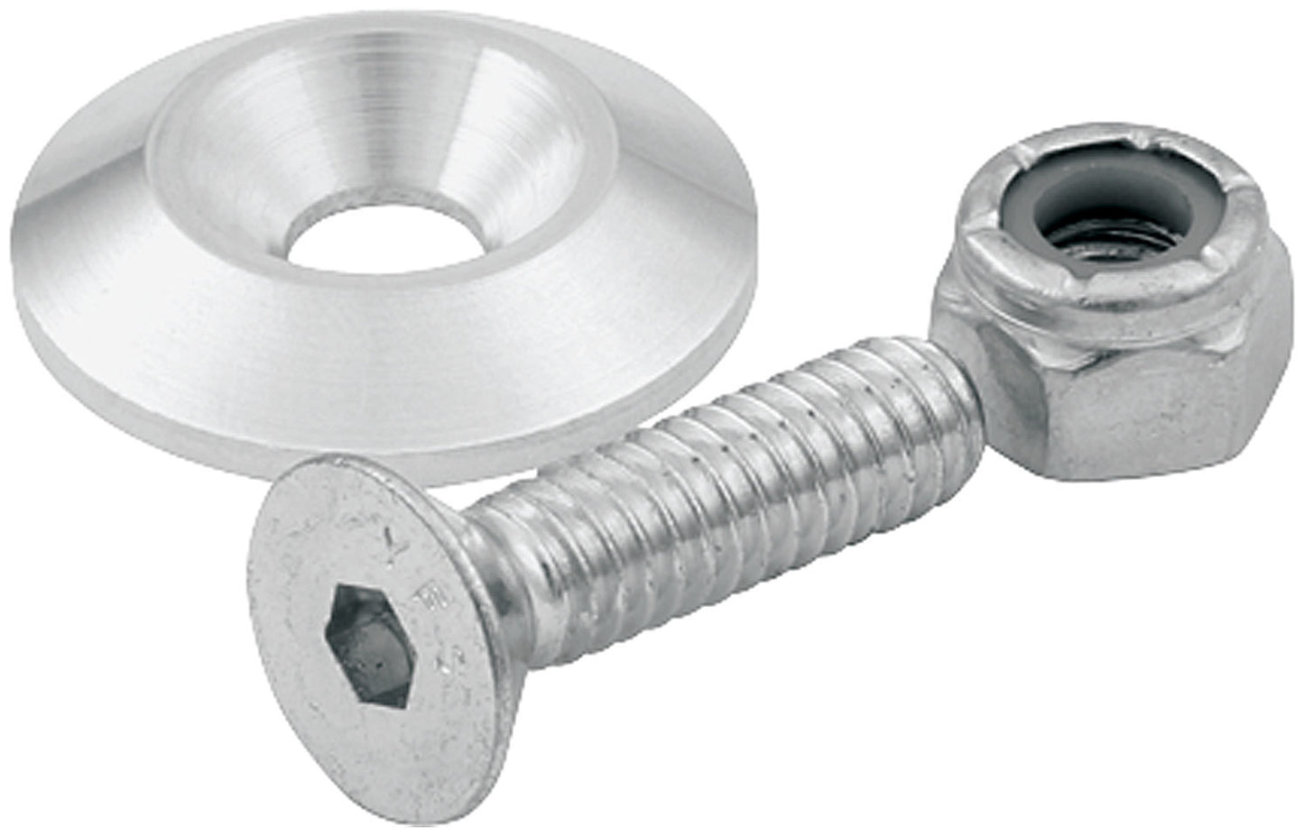 COUNTERSUNK BOLTS 1/4in w/1in WASHERS 10pk
