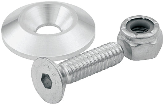 COUNTERSUNK BOLTS 1/4in w/1in WASHERS 10pk