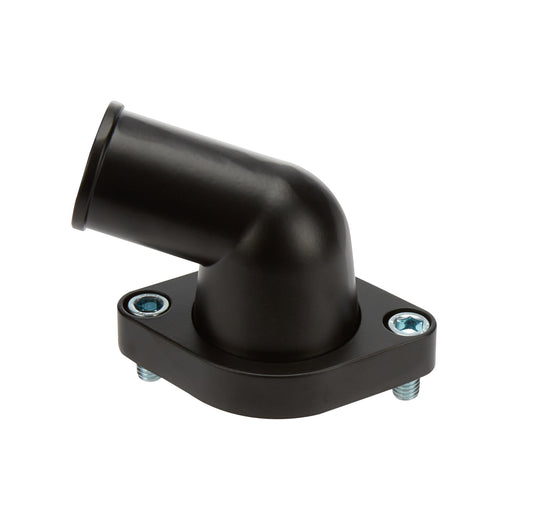 WATER NECK CHEV V8 75deg SWIVEL BILLET BLACK
