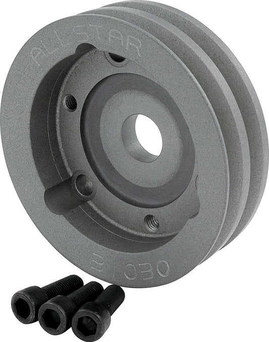PULLEY CHEV SB LOWER 2 GROOVE ALLOY SWP 4.75in DIA