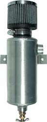 BREATHER BOTTLE with FILTER ROUND SINGLE 3/8f