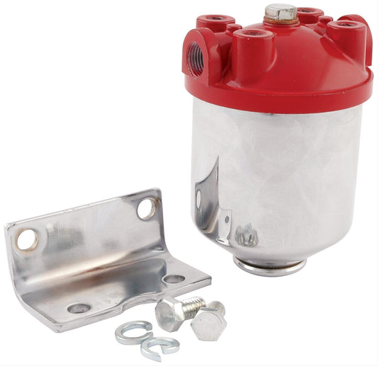 FUEL FILTER CANISTER TYPE CHROME 10 Microns paper