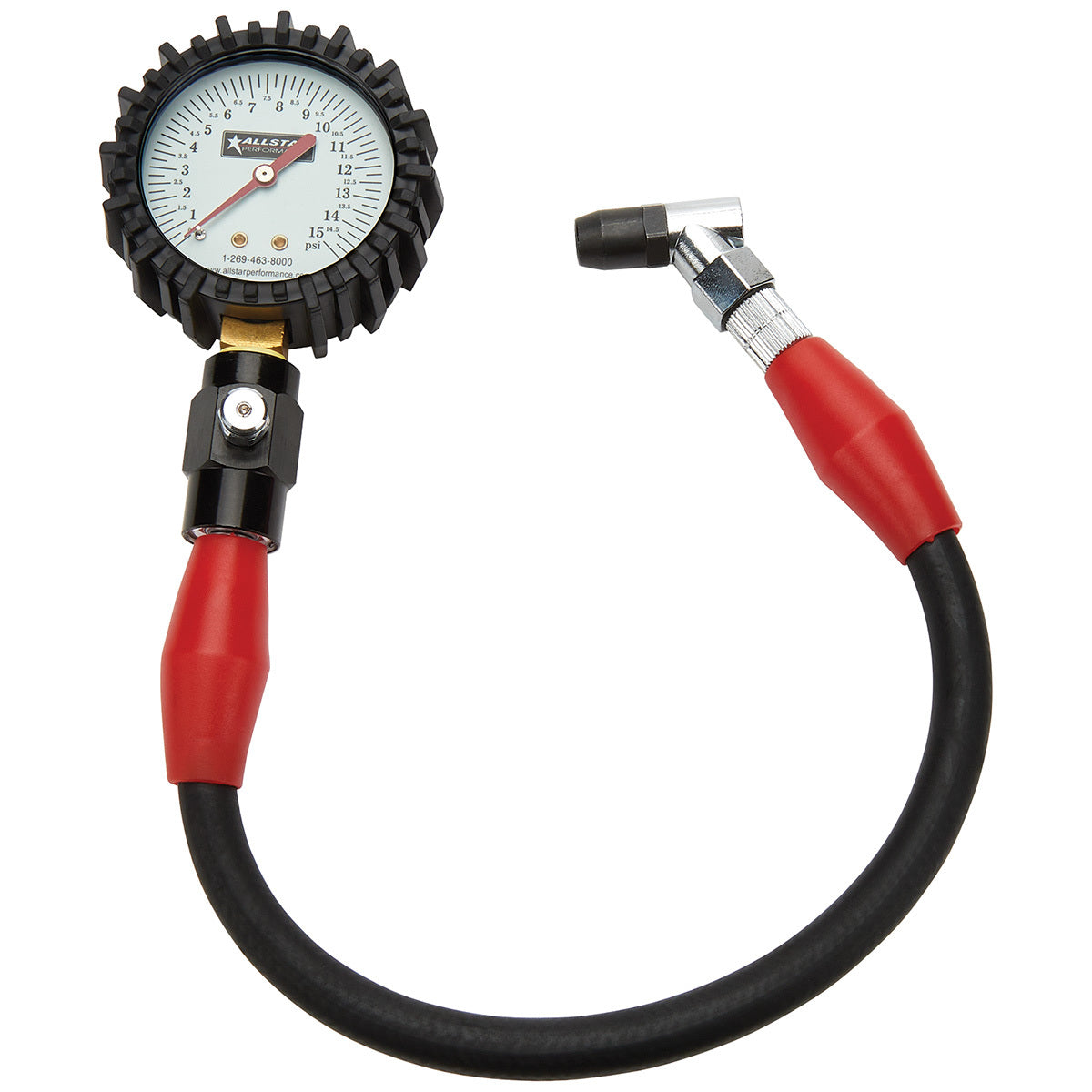 TYRE PRESSURE GAUGE 0-15psi 2-1/4in GLOW