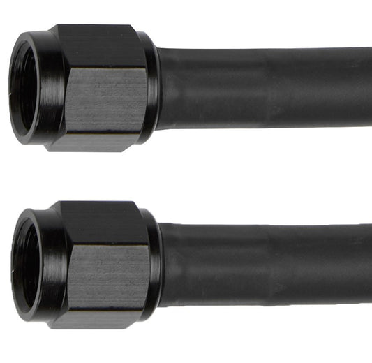 BRAKE HOSE -4 73in straight BLACK