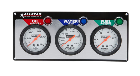 GAUGE PANEL 3 ALLSTAR 2-5/8in OP/WT/FP
