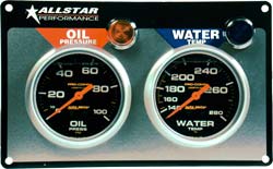 GAUGE PANEL 2 PRO-COMP 2-5/8in OP/WT LIQUID