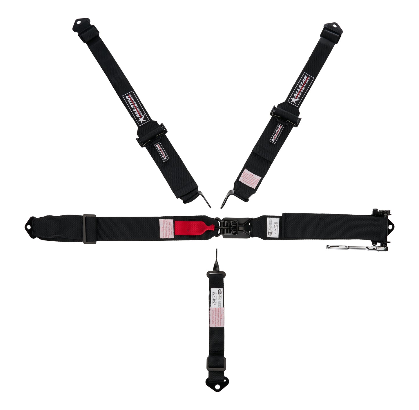 HARNESS 5pt PULL DOWN BLACK RATCHET 2in SHOULDER