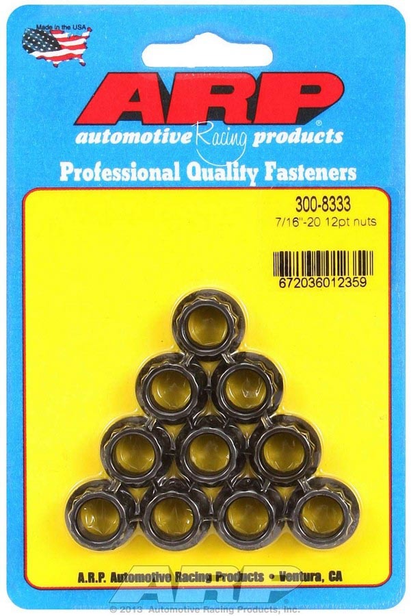 NUTS 7-1/6in-20 12pt 1/2in SOCKET pkt10