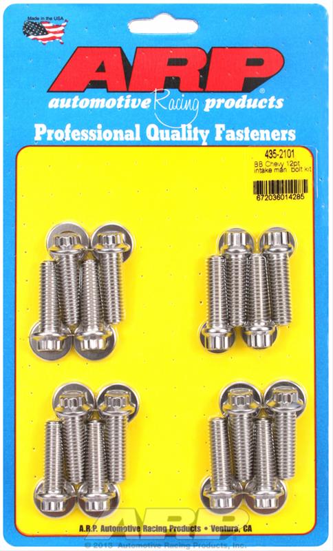 INTAKE BOLTS CHEV BB 12pt STAINLESS