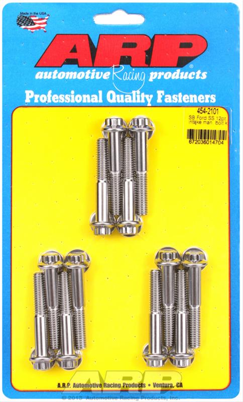 INTAKE BOLTS FORD 289-351w 12pt STAINLESS