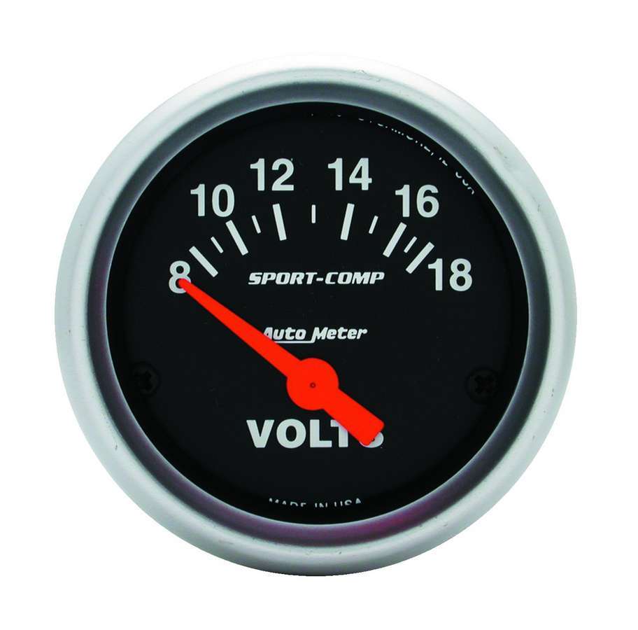 GAUGE VOLTS 2-1/16in 8-18v SPORTCOMP