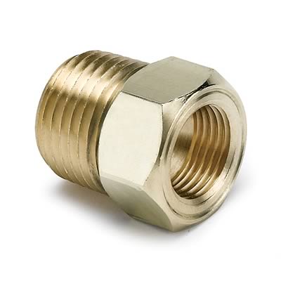 ADAPTER 1/2m npt to AUTOMETER TEMP GAUGE BRASS