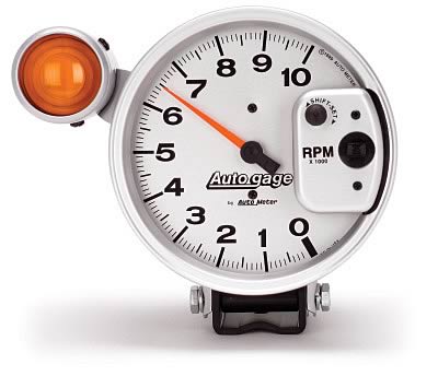 TACHO 5in AUTOGAGE 10k SHIFTLITE SILVER