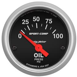 GAUGE OIL PRESSURE 2-1/16 0-100psi SPORT COMP ELEC