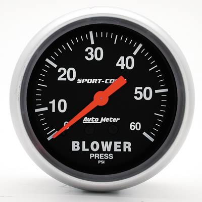 GAUGE BLOWER PRESS 2-5/8in SPORTCOMP 0-60psi